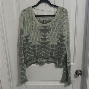 Women's Green Free People Knit Sweater